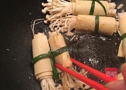 豆皮卷金针菇的做法图解12