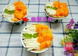 芒果轻芝士杯子蛋糕的做法图解6