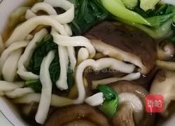 香菇青菜手擀面的做法图解4