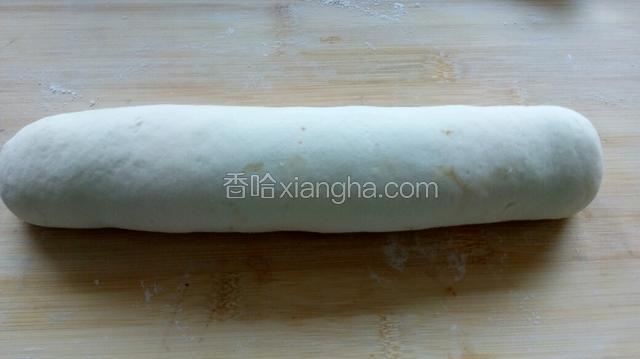 将收口初压在下面二次发酵半小时