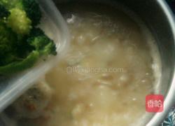 西兰花肉丸粥的做法图解10