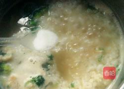 西兰花肉丸粥的做法图解11