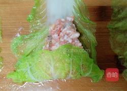 鲜美白菜虾肉卷的做法图解6