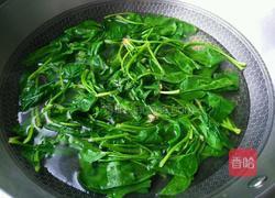 干锅辣椒拌菠菜的做法图解2