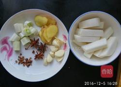 红烧鳕鱼顿白萝卜的做法图解7