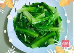 蒜蓉炒香麦菜的做法图解4