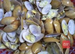 香葱炒花甲的做法图解4