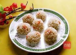 红薯珍珠丸子的做法图解12