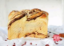 大理石纹豆沙土司的做法图解22