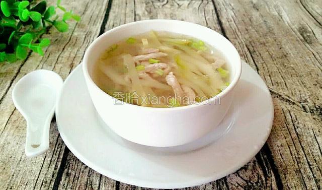 榨菜肉丝汤