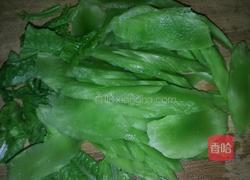 原始凉拌青笋片的做法图解3