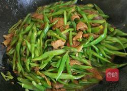 扁豆角炒肉的做法图解4