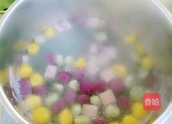 红豆沙芋圆甜品#年夜饭甜品的做法图解4