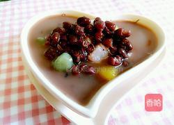 红豆沙芋圆甜品#年夜饭甜品的做法图解6