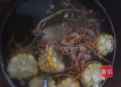 虫草花玉米龙骨汤的做法图解4