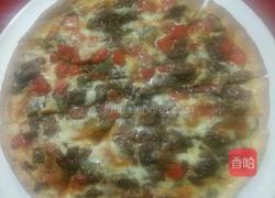 黑胡椒牛肉披萨的做法图解8