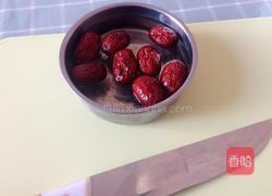 南瓜糯米酿红枣的做法图解1