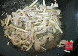 韭菜炒冬笋肉丝的做法图解5
