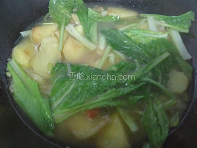 煮一分钟，出锅。完成。