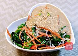 芝麻酱拌菠菜粉丝的做法图解4