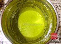 菠菜汁戚风蛋糕-八寸的做法图解5