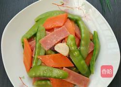 荷兰豆炒火腿肠的做法图解12