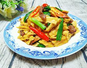 腐竹炒肉片[图]