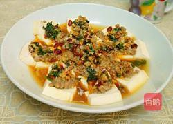 豆酱肉末蒸豆腐的做法图解11