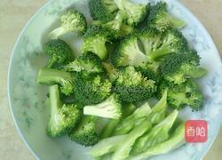 西兰花炒肉片的做法图解3