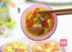 10分钟快手创意早餐-洋葱圈蛋卷的做法图解10