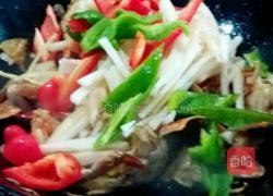 香辣梭子蟹炒藕条的做法图解4