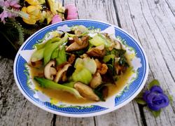肉炒香菇油菜