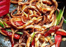 干锅鱿鱼须(孜然香辣版)的做法图解13