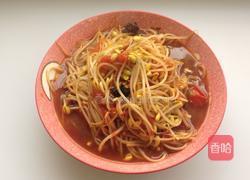 番茄炒豆芽的做法图解4