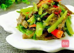 辣椒芹菜炒牛肉的做法图解10