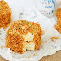 葱香火腿肉松面包的做法[图]