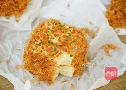 葱香火腿肉松面包的做法图解18
