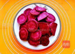 紫薯花卷的做法图解2