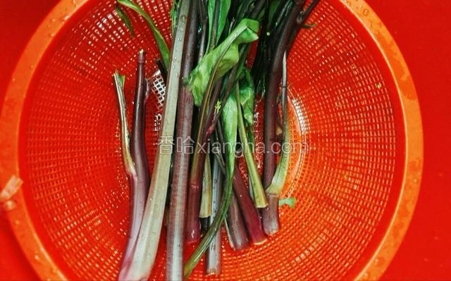 苔子菜洗干净沥干水