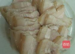 韭菜苔炒三层肉的做法图解1