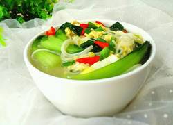 青菜鸡蛋面