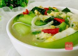 青菜鸡蛋面的做法图解10