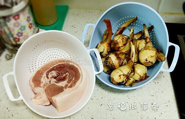 准备好食材。
