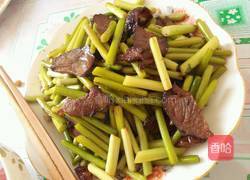 蒜薹炒腊肉的做法图解5