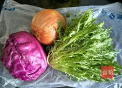 苦菊拌甘蓝的做法图解1