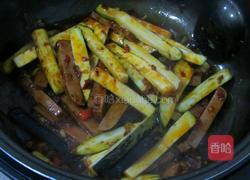 豆瓣茄子火腿的做法图解6