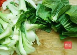 小青菜炒年糕的做法图解3