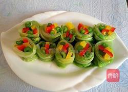 翡翠蔬菜卷的做法图解5