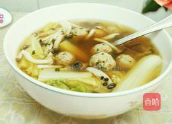 灵芝菇肉丸汤的做法图解9
