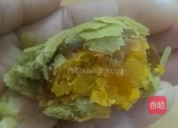 抹茶蛋黄酥的做法图解2